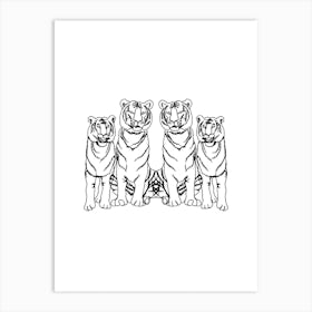 Single Tiger Squad Art Print