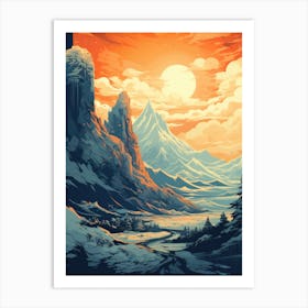 Mountain Landscape 3 Art Print