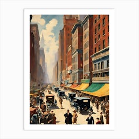 New York City Street Scene 16 Art Print