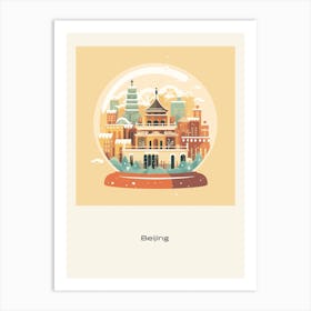 Beijing China 2 Snowglobe Poster Art Print