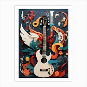 Guitar Art Art Print