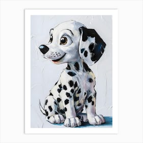 Dalmatian Puppy Art Print