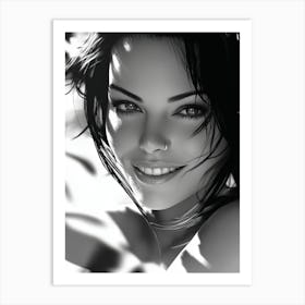 Black And White Portrait Art Print