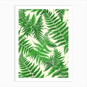 Pattern Poster Walking Fern 3 Art Print