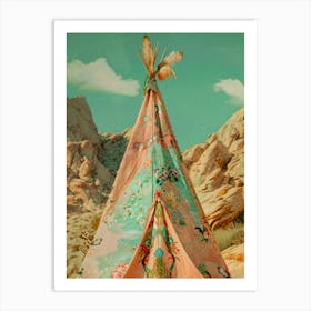 Boho Teepee Art Print