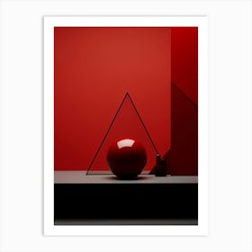 Minimalist Geometry Abstract Illustration 3 Art Print