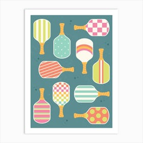 Pickleball Paddles Art Print