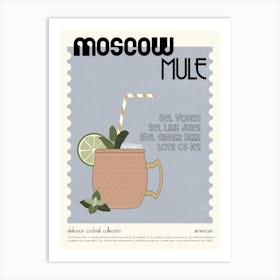 Cocktail Moscow Mule Art Print