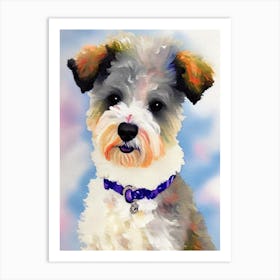 Bichon Frise Watercolour Dog Art Print