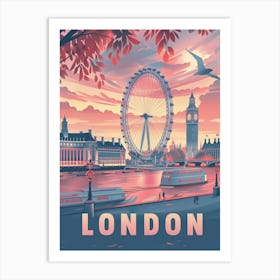 London At Sunset Art Print