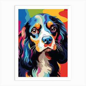 Pop Art Cavalier King 4 Art Print