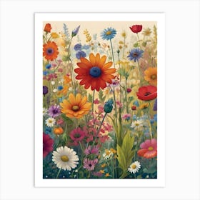 Wildflowers 4 Art Print