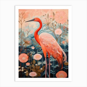 Flamingo 1 Detailed Bird Painting Art Print