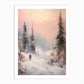 Dreamy Winter Painting Whistler Canada 3 Art Print