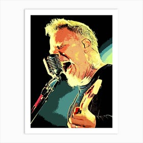 James Hetfield Metallichead band music 25 Art Print