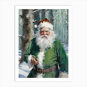 Santas Cousin Eufy at Frostwood Art Print