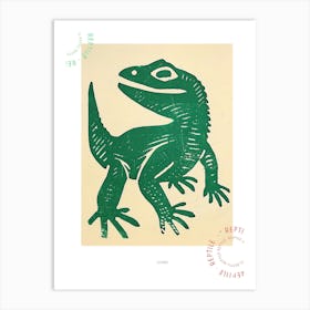 Monsters And Beaded Lizard Bold Block 4 Poster Art Print