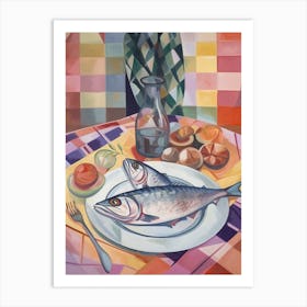 Tuna Still Life Painting Art Print