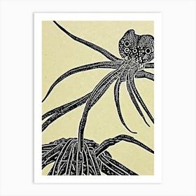 Sea Spider II Linocut Art Print