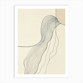 'Wavy Line' Art Print