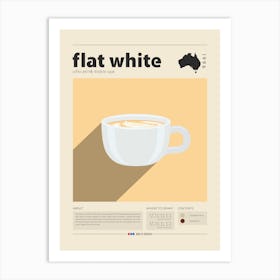 Flat White Art Print