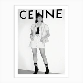 South Korean Rapper Lisa Of Girl Group Blackpink Is Seen At The Celine Art Print