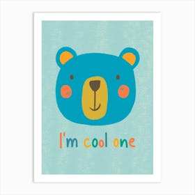 Cute Bear Nursery Kids Art Print Art Print