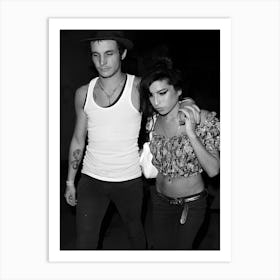 Musician Amy Winehouse And Her Husband Blake Fielder Civil Art Print