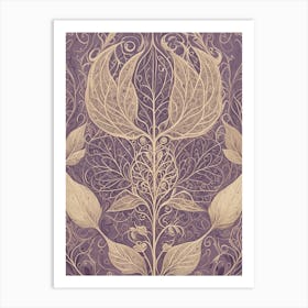 Lavender Plant Spirit Art Print