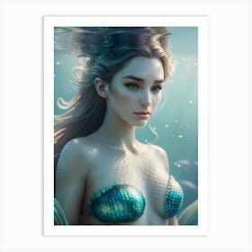 Mermaid-Reimagined 75 Art Print