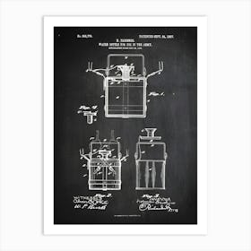 Army Canteen Water Bottle Patent Print Military Art Canteen Blueprint Military Decor Patent Art Historical Print Patent Cm7791 Art Print