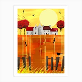 The House on the Hill 1 Art Print
