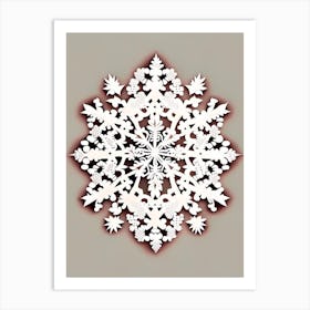 Pattern, Snowflakes, Marker Art 2 Art Print