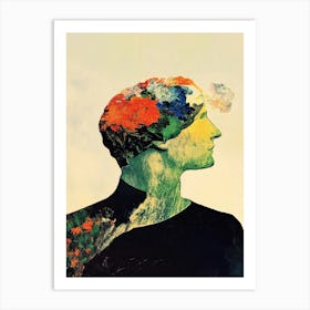 Man'S Head 8 Art Print