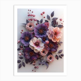 Flowers 3d Art Print