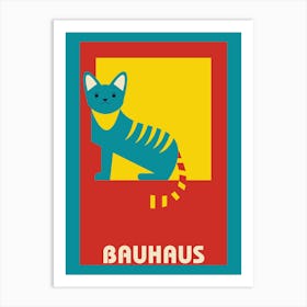 Bauhaus Cat Poster