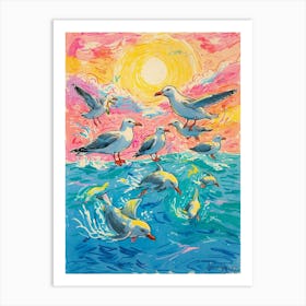 Seagulls 1 Art Print