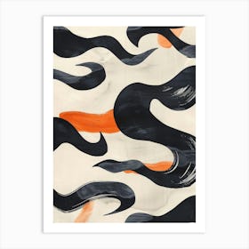 Abstract Wave Painting 13 Art Print