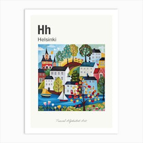 Kids Travel Alphabet  Helsinki 1 Art Print