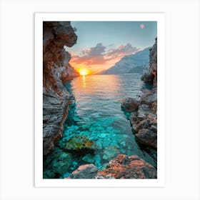 Sunset In Croatia 11 Art Print