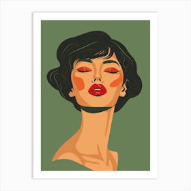 Face Of A Woman 72 Art Print