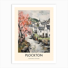 Plockton (Highlands, Scotland) Painting 4 Travel Poster Art Print