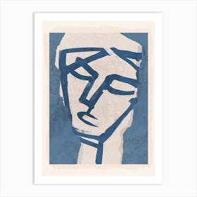 Modern Abstract Art Face 19 Art Print