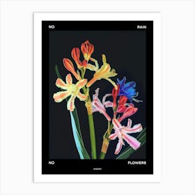 No Rain No Flowers Poster Hyacinth 2 Art Print