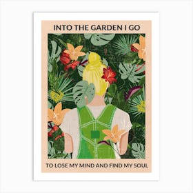 Into The Garden (Blonde) Art Print