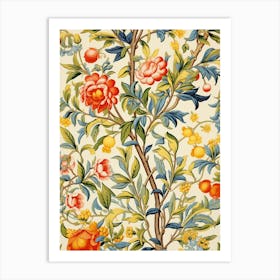 Floral Wallpaper 100 Art Print