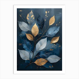 Gold Leaf Canvas Print 1 Art Print