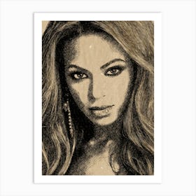 Beyonce art print Art Print