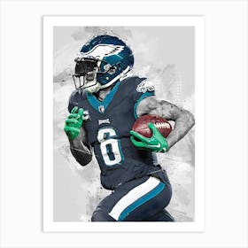 Devonta Smith Philadelphia Eagles Art Print