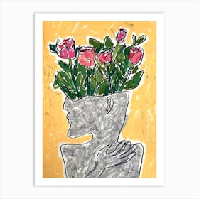 Roses In The Head Art Print